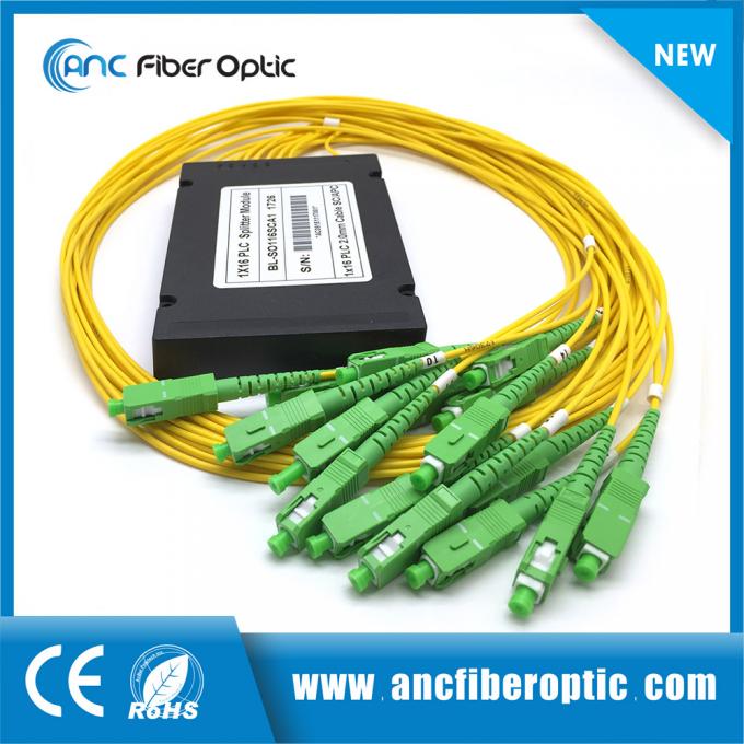 Divisor del PLC de la fibra óptica del alto rendimiento, divisor óptico