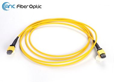 MTP chaqueta de la fibra 3.0m m del cable LSZH SM 24 del tronco de la fibra óptica de la élite de MTP a la mini