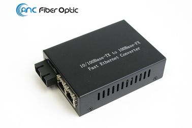 Medios ST el 100M dual FC Por del SC de la fibra 1x del convertidor 10 de Ethernet rápida de la fibra al RJ45