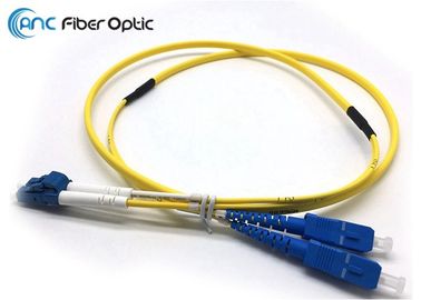 Cordón de remiendo de fibra óptica a dos caras plano LSZH SM OS2 2.0m m LC-SC el 1M fácil pelar