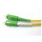 Cordón de remiendo de la fibra óptica del duplex de SC/APC-SC/APC, fibra de G652D G657A1 G657A2 opcional