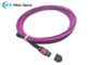 tipo femenino violeta alambre del cable de fribra óptica LSZH OM4 50/125 MTP de los 8M Digitaces del tronco de la élite de B