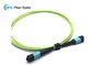 12 fibra MPO femenino al tipo B de las asambleas de cable de fribra óptica de MPO OM5 50/125