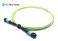 12 fibra MPO femenino al tipo B de las asambleas de cable de fribra óptica de MPO OM5 50/125