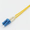 Cordón de remiendo de la fibra óptica del LC 1310nm G652D de la bota del PVC 12m m