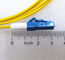 Cordón de remiendo de la fibra óptica del LC 1310nm G652D de la bota del PVC 12m m