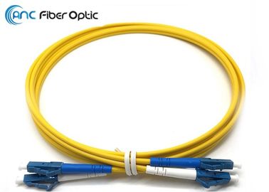 El remiendo unimodal de la fibra óptica de LSZH telegrafía LC/UPC al amarillo de LC/UPC 3 metros