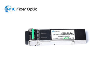 Transmisor-receptor 25G SFP28 Bidi Tx1270/Rx1330 de Ethernet de la fibra óptica de SMF el 10KM LC DDM