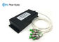 Divisor mecánico SM 1310/1550nm el 1m 900um FC/APC 1x1 1x2 2x2 de la fibra óptica del interruptor óptico